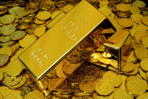 gold bullions and coins